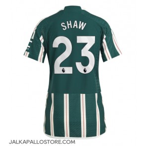 Manchester United Luke Shaw #23 Vieraspaita Naisten 2023-24 Lyhythihainen